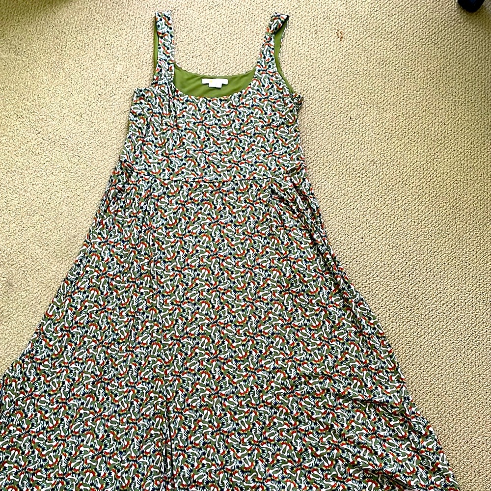 Boden sleeveless jersey midi dress with pockets